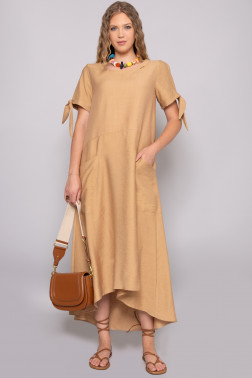 AMNESIA Ikras ruha camel