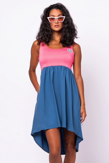 AMNESIA Taparina ruha pink/kék