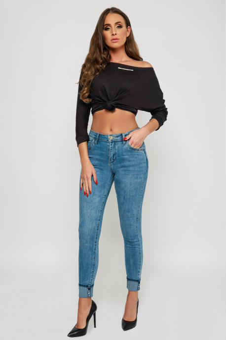  AMNESIA Jeans with hem