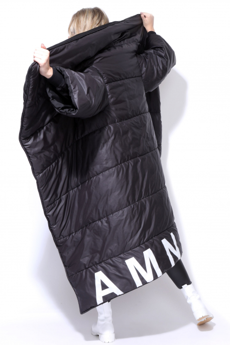  AMNESIA Nolcha black long jacket