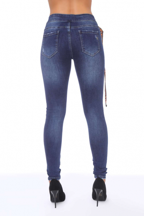 AMNESIA Belt jeans