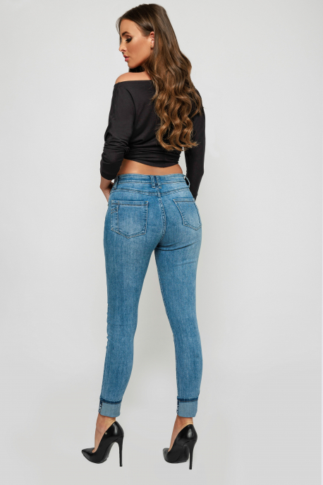  AMNESIA Jeans with hem