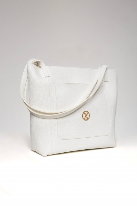 AMNESIA Shopper táska fehér-1