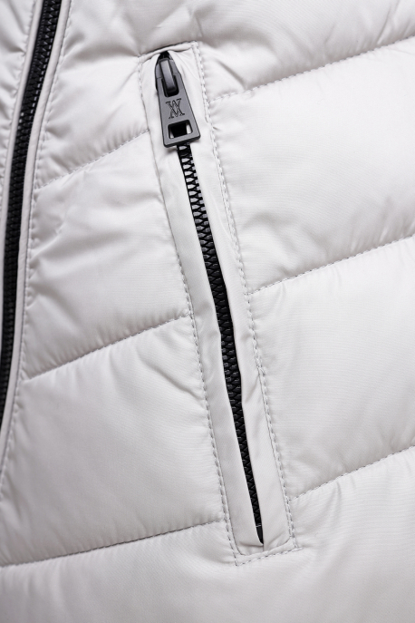  AMNESIA oblique zipped jacket