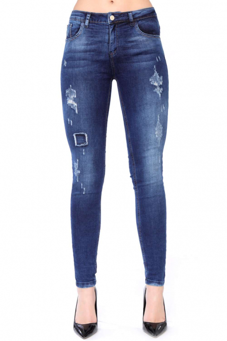  AMNESIA Spotted jeans
