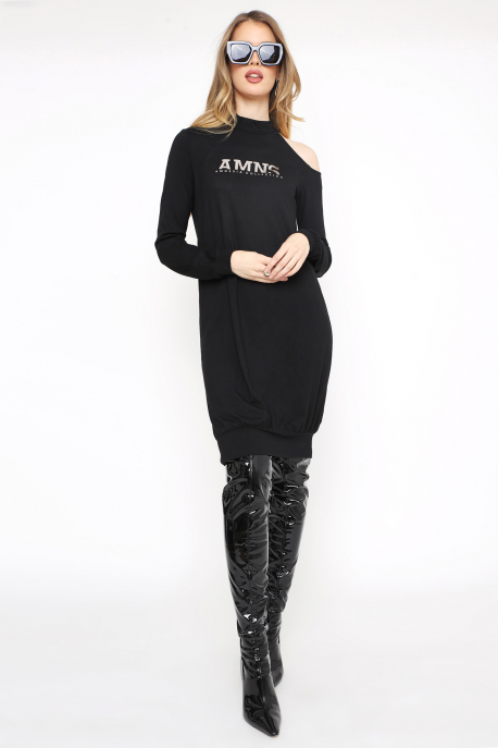 AMNESIA Tintilla ruha fekete