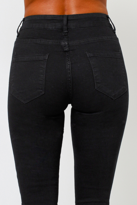  AMNESIA Dashed black jeans