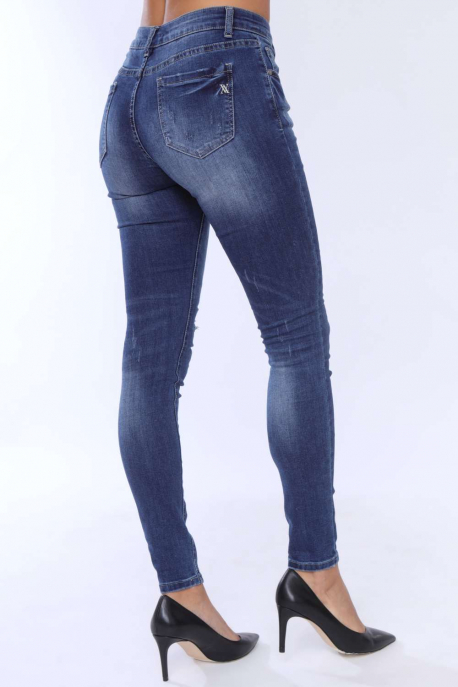  AMNESIA embroidered jeans