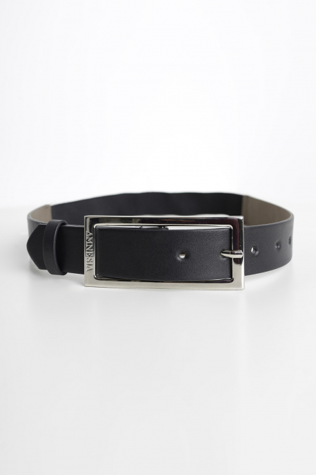  AMNESIA Rubber imitation leather belt