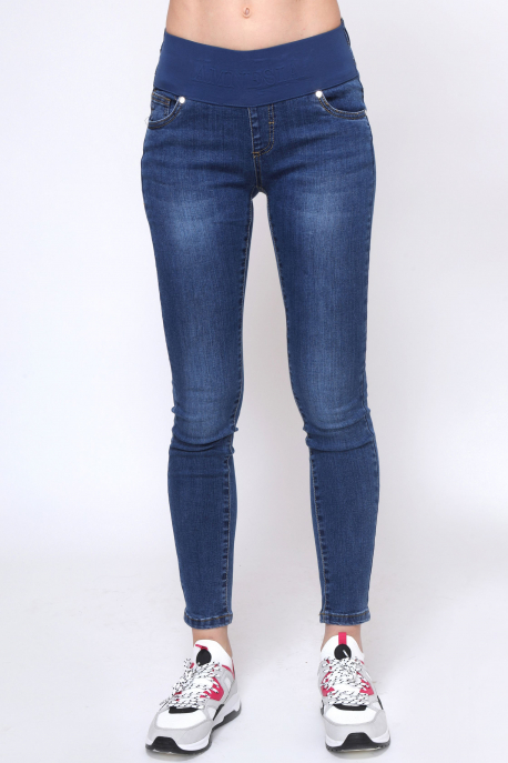  AMNESIA Jeans with elastic front panel