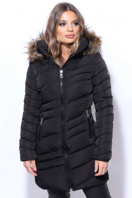  AMNESIA Slanted quilted jacket