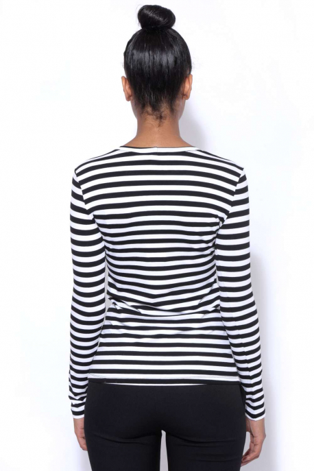  AMNESIA Xihin striped top