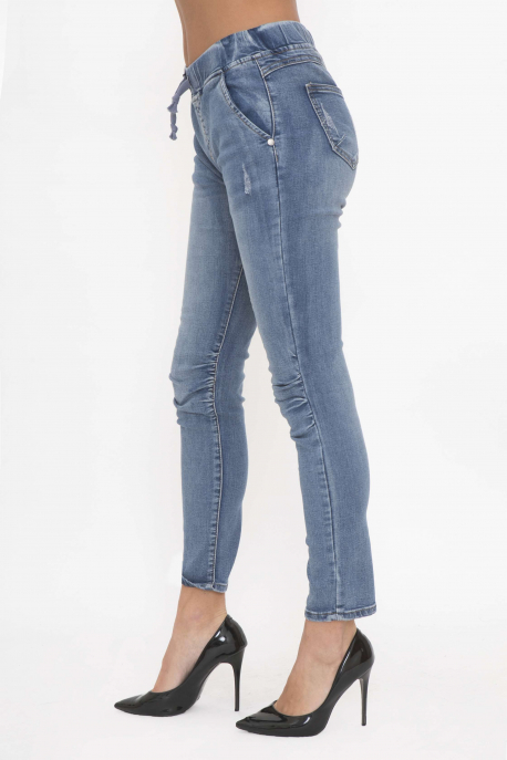  AMNESIA Waist tie jeans