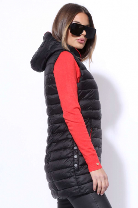  AMNESIA colorful zipped vest